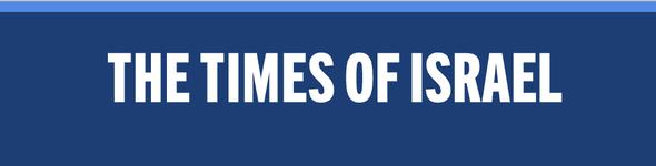 Blue and white logo of The Times of Israel