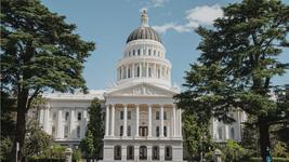 The California State Capitol building in Sacramento.
