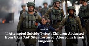 The title page shows an image of a child being escorted by military forces